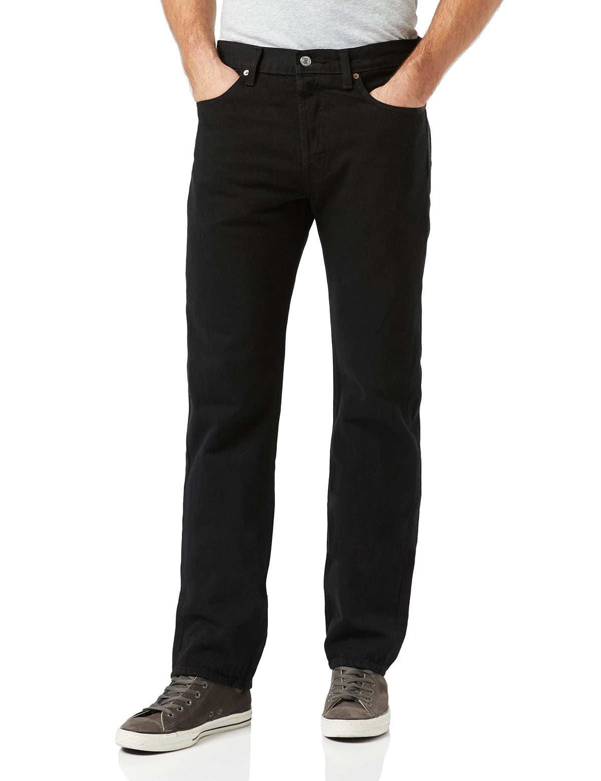 Levi's Men's 501 Original Fit Jeans (Also Available in Big & Tall), Modern Black with Black Fill, 32W x 32L