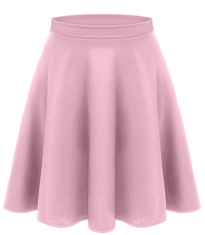 Baby Pink Skirts for Women Pink High Waisted Skirt Pink Skater Skirt Pink Pleated Skirt Baby Pink Skirt (Size Large, Baby Pink)