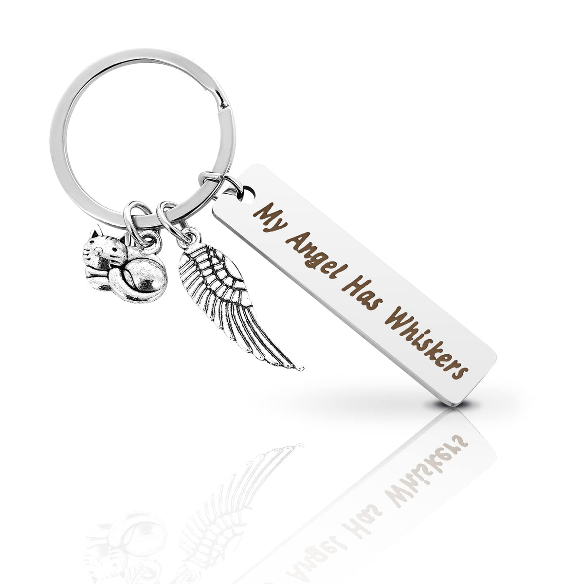 Cobee Cat Memorial Gift Keychain, Loss of Pet Key Chain Pet Loss Sympathy Gifts for Cat Pet Lover Women Men