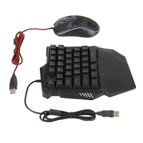 Keyboard Mouse Converter, Keyboard Converter Set Silent Design Sturdy Customizable Keys Easy to Operate Plug and Play Wired Connection for Game Console