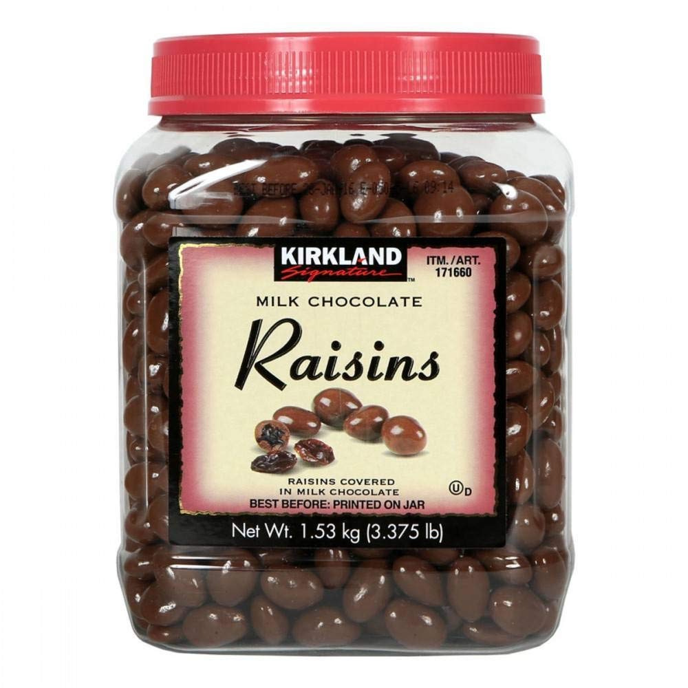 Kirkland Signature Milk Chocolate Covered Raisins 1.53KG