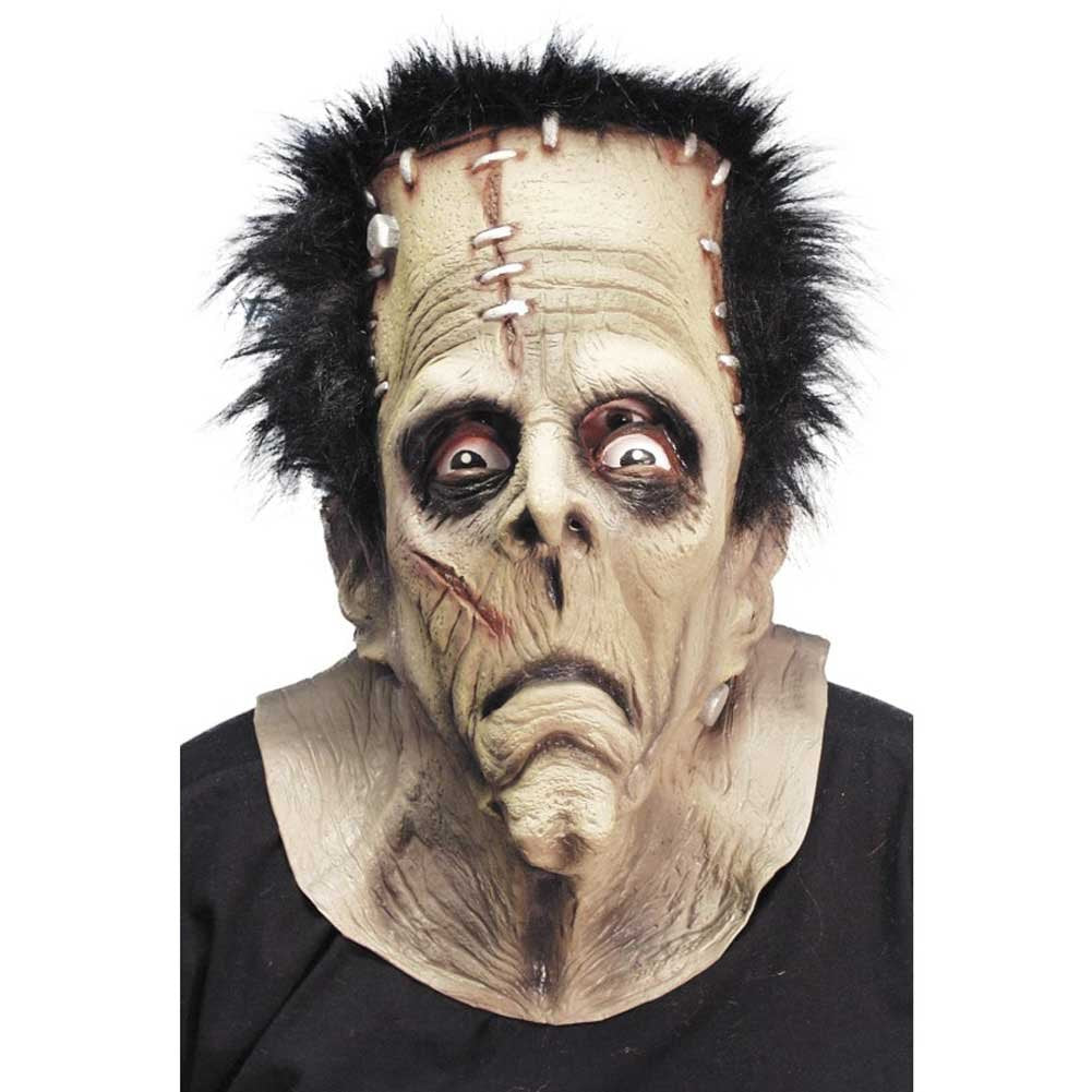 Smiffys Monster Mask, Brown Overhead with Hair, Latex, Halloween Fancy Dress Accessory, Halloween Fancy Dress Accessories Dress Up Masks