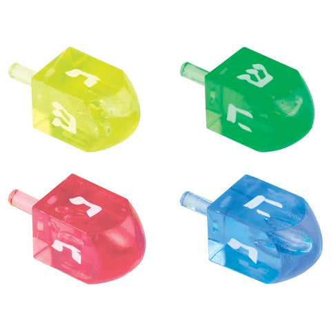 Mega-Fun Plastic Dreidel Game Pack - 1.75" x 0.75" (9 Sets of 4) | Perfect for Hanukkah Celebrations & Gifts