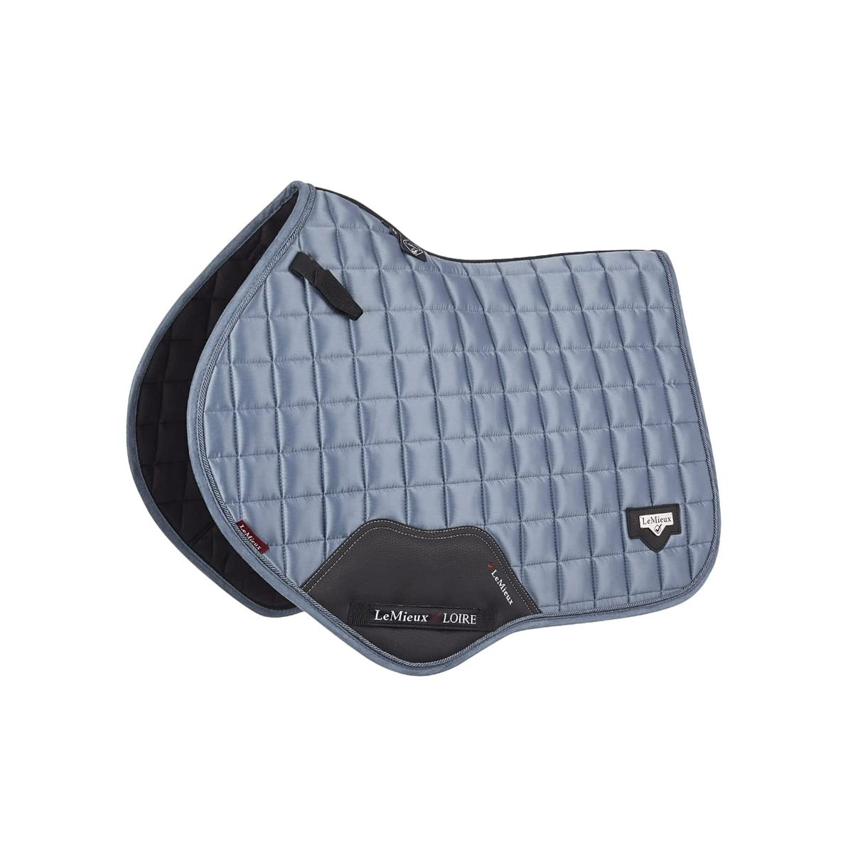 LeMieux Close Contact Loire Classic Square Saddle Pad - Saddle Pads for Horses - Equestrian Riding Equipment and Accessories (Ice Blue - Large)
