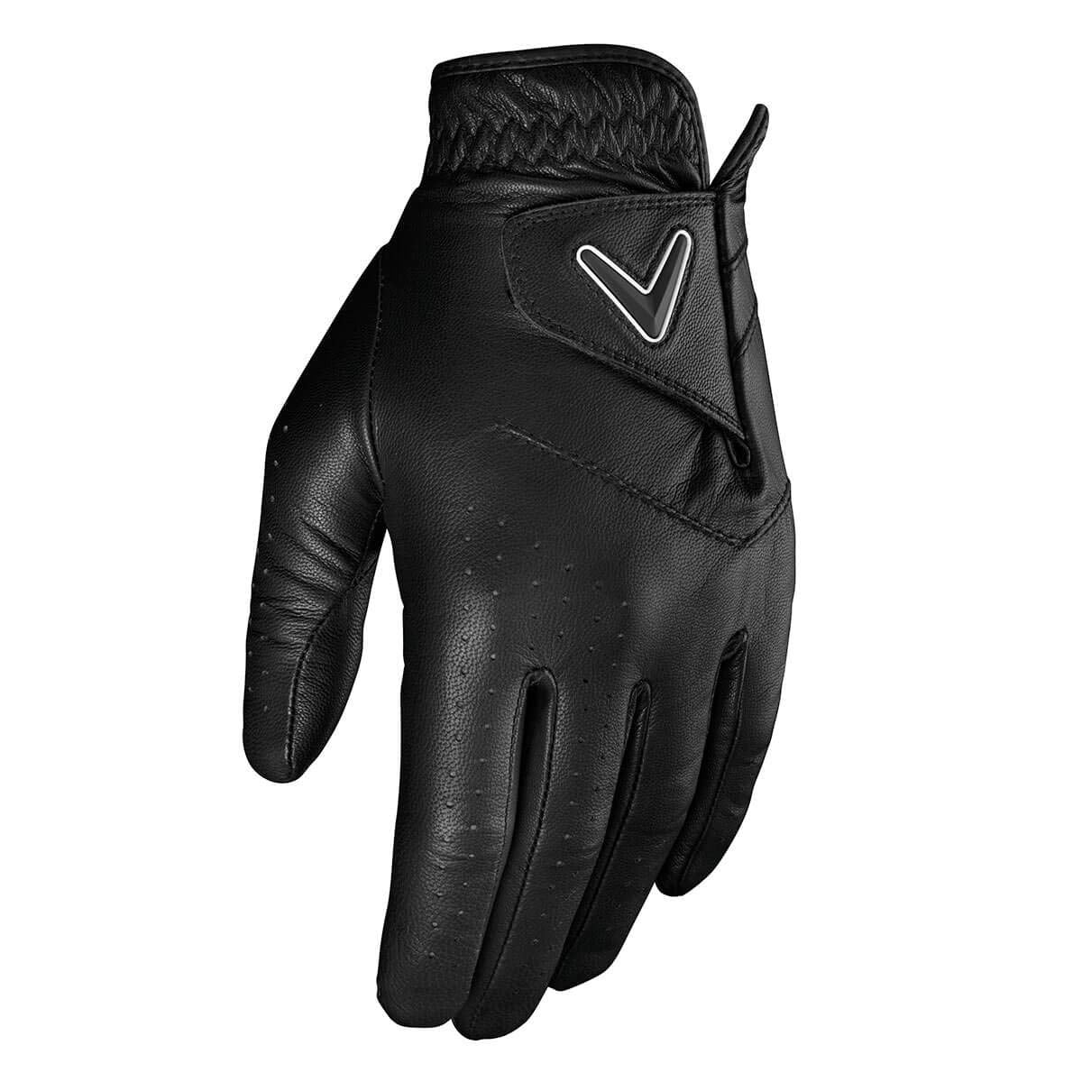 Callaway Golf Opti Color Glove (Worn on Left Hand, Standard, Small, Black)