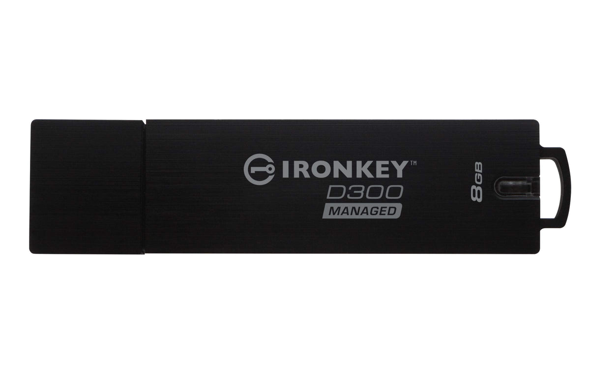 Kingston Technology IronKey D300 USB Flash Drive 16 GB USB Type A 3.0 (3.1 Gen 1) Black - USB Flash Drive (16 GB, USB Type A, 3.0 (3.1 Gen 1), 165 MB/s, Cover, Black)