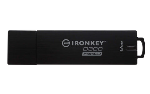 Kingston Technology IronKey D300 USB Flash Drive 16 GB USB Type A 3.0 (3.1 Gen 1) Black - USB Flash Drive (16 GB, USB Type A, 3.0 (3.1 Gen 1), 165 MB/s, Cover, Black)