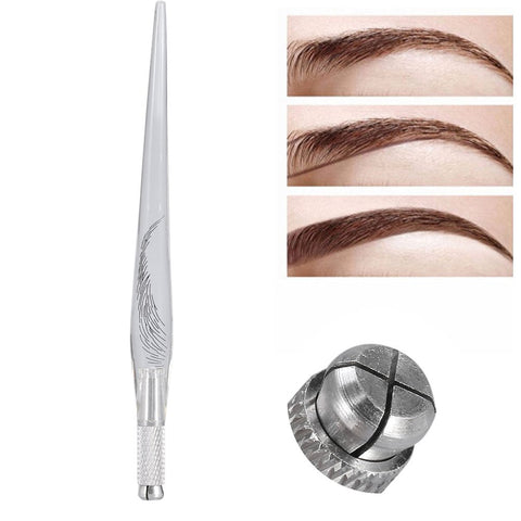 Eyebrow Tattoo Pen Microblading Flat Blade Semi Permanent Makeup Embroidery Manual Tool