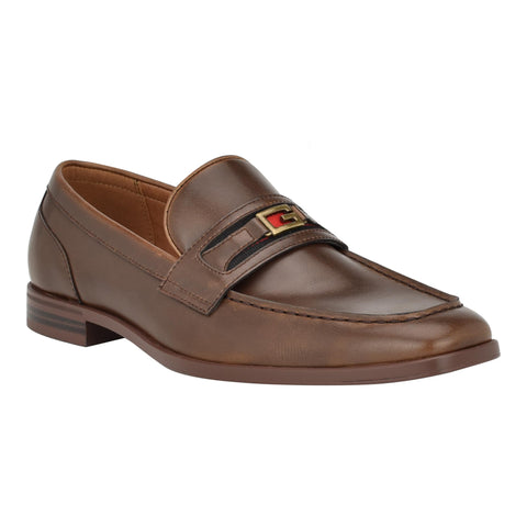 Guess Men's Handle Loafer, Dark Brown 200, 9