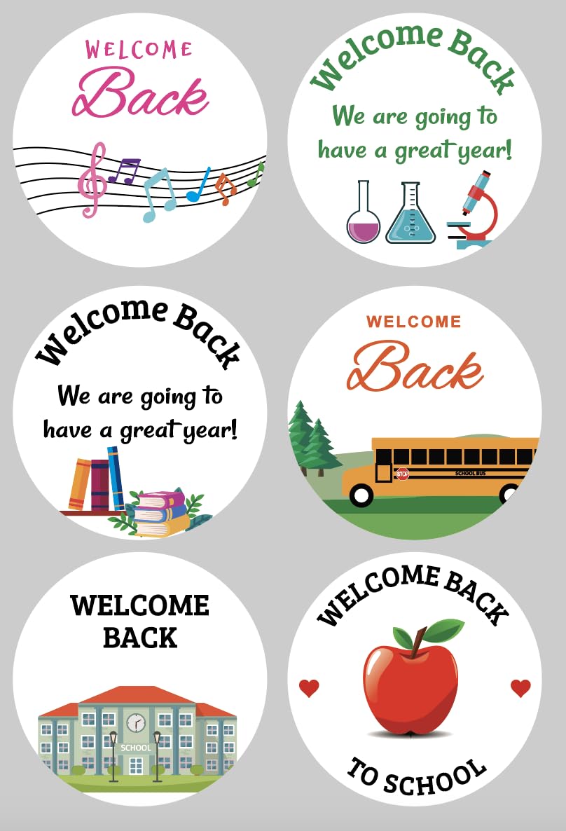 2 inch 102 PCS Welcome Back to School Stickers