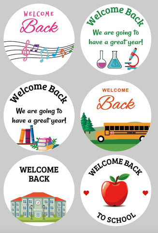 2 inch 102 PCS Welcome Back to School Stickers