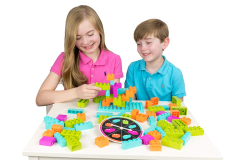 Strictly Briks Brik Builder Family Game for Toddlers and Kids | Board Game with Building Blocks and Bricks | Bricks Compatible with All Brands