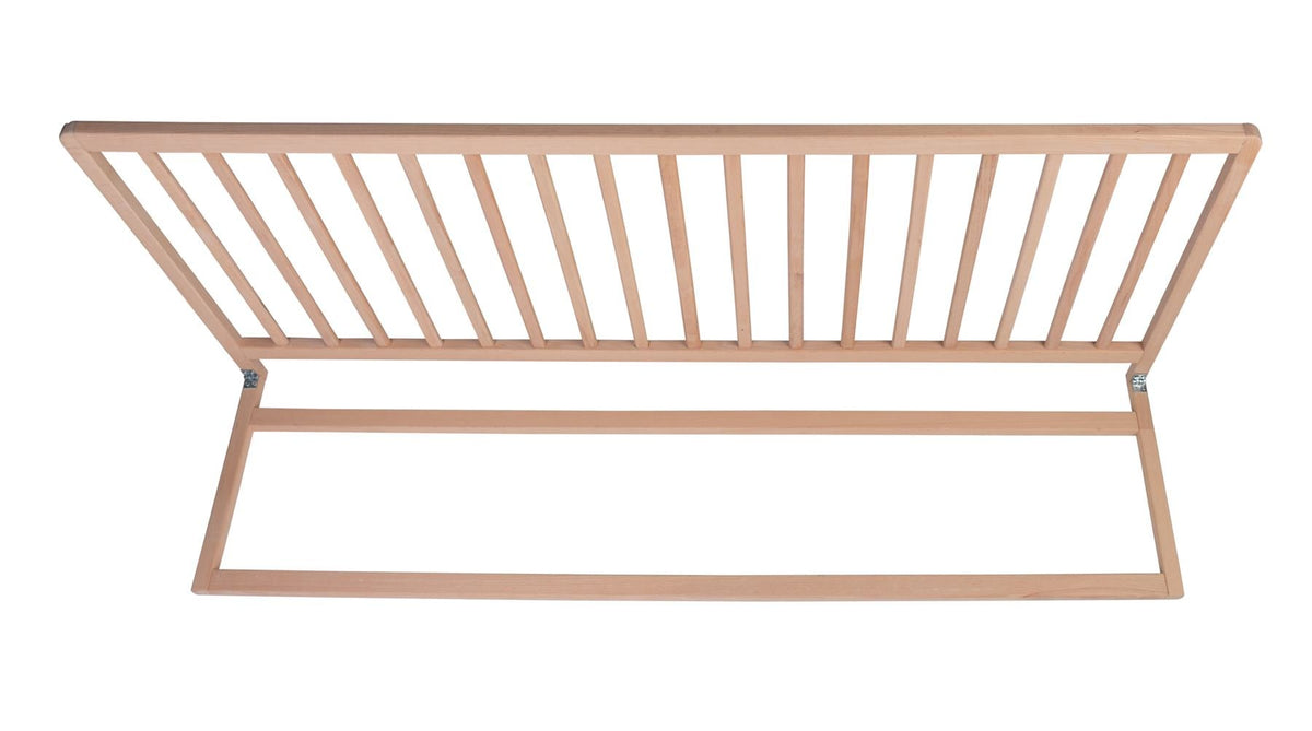 Safetots Extra Wide Extra Tall Wooden Bed Guard, Natural, 60cm High x 140cm Wide, Toddler Bedrail for Safety, Secure Child Bed Rail, Pre-Assembled, Easy Installation