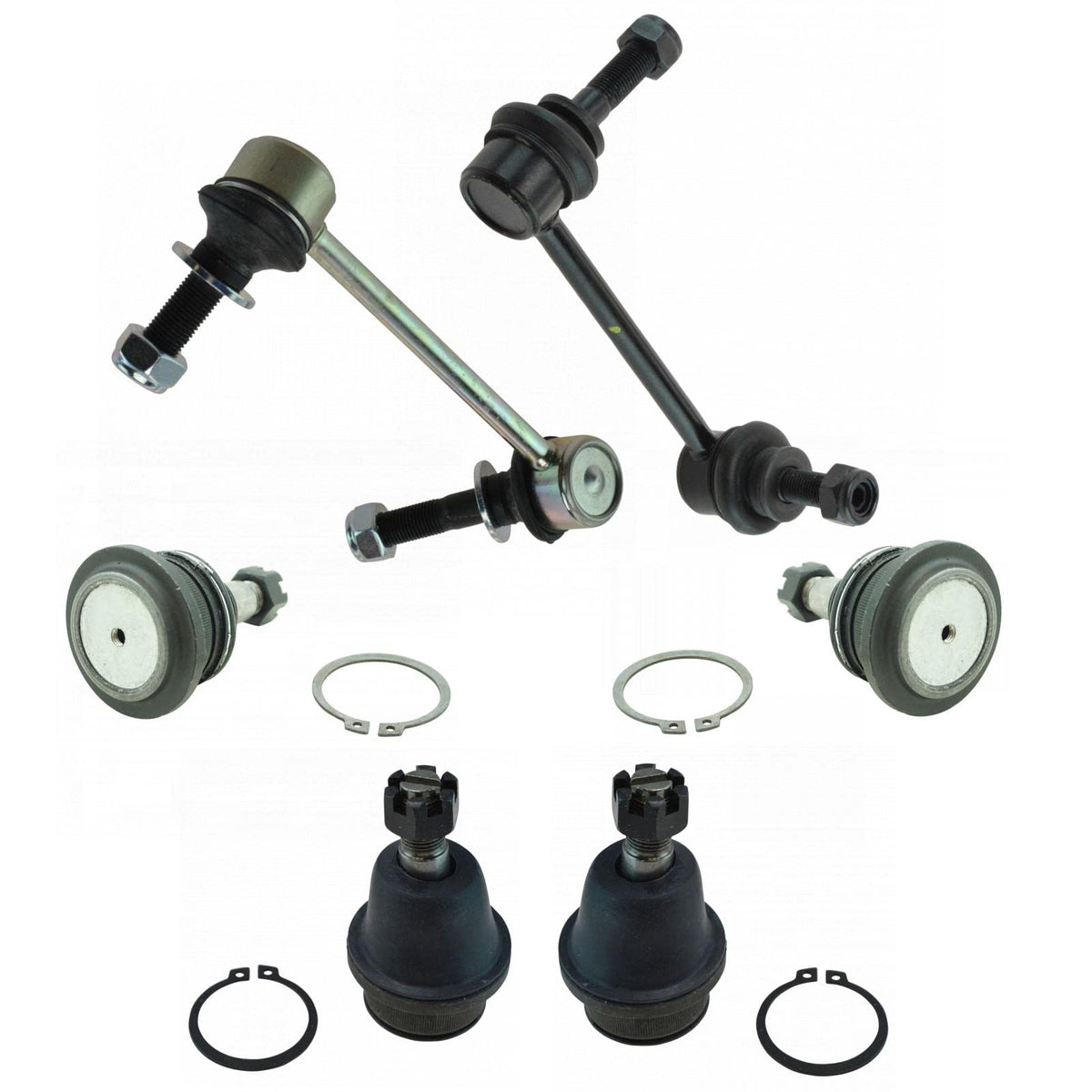 TRQ Front Suspension Kit Ball Joint Sway Bar Stabilizer Link Compatible with 2003-2009 Lexus GX470 2003-2018 Toyota 4Runner 2007-2014 FJ Cruiser