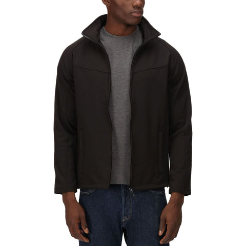 Regatta Professional Mens Uproar Warm Softshell Jacket - All Black - L
