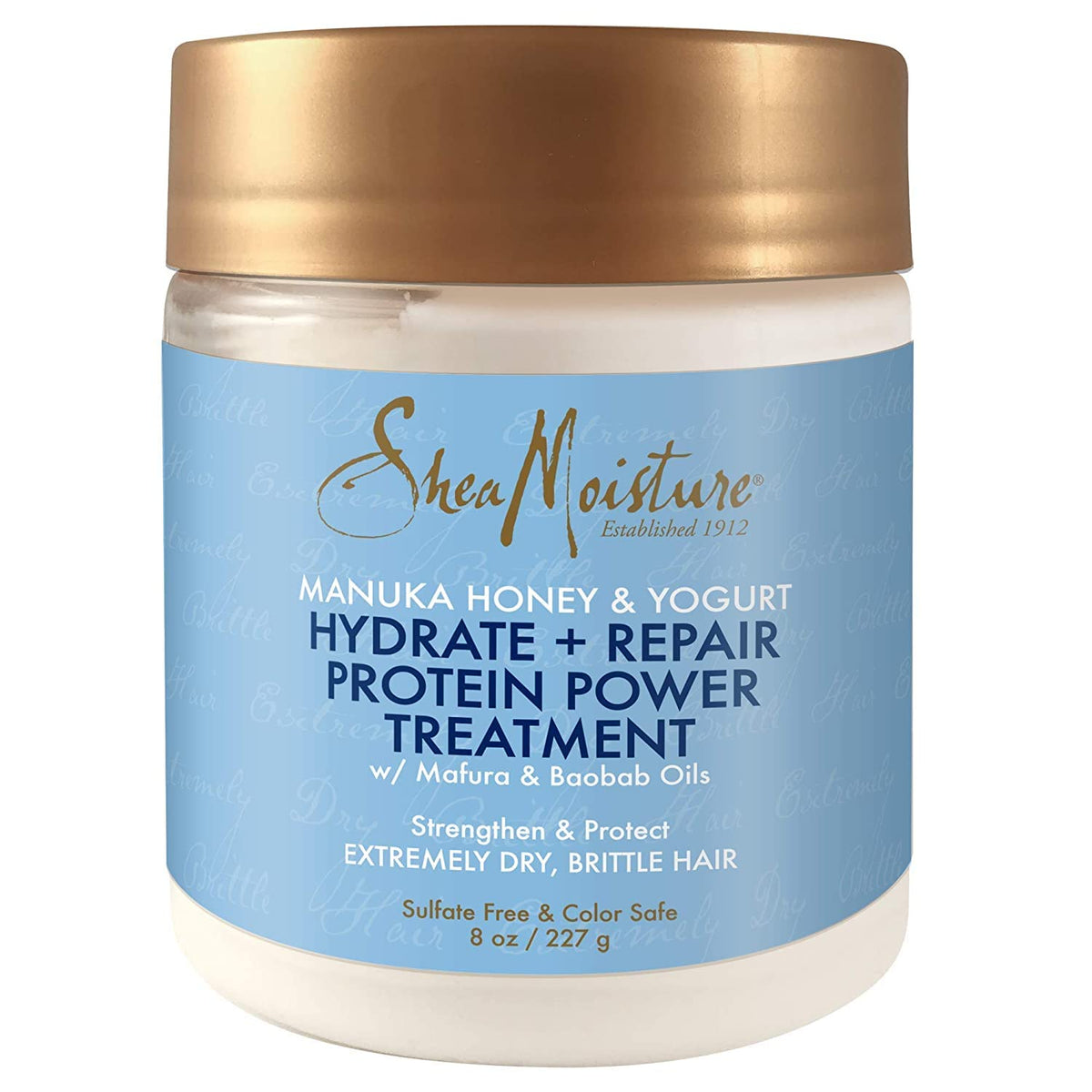 Shea Moisture Manuka Honey & Yogurt Hydrate + Repair Protein-Strong Treatment, 8 Oz