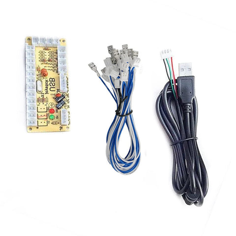 DAGIJIRD Player Arcade USB Encoder Board Zero Delay Game Controller DIY Kit for MAME, for Jamma & Other PC