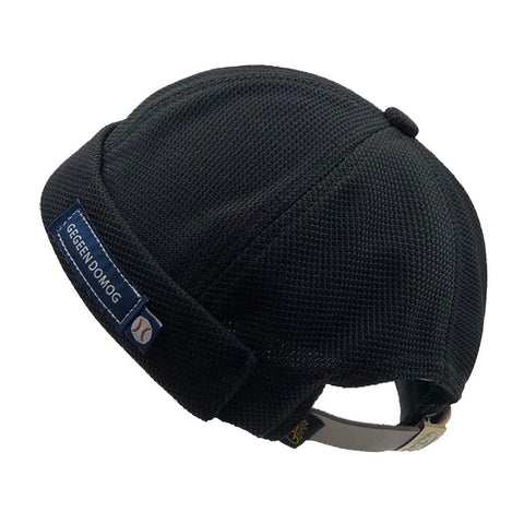 Cotton Breathable Brimless Docker Hat Adjustable Leather Sailor Beanie Harbour Hat Skullcap Watch Cap