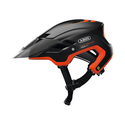ABUS MonTrailer Mips Mountain Bike Helmet - Durable bicycle helmet for off-road use - for Women and Men - with Camera Mount - Orange, Size M
