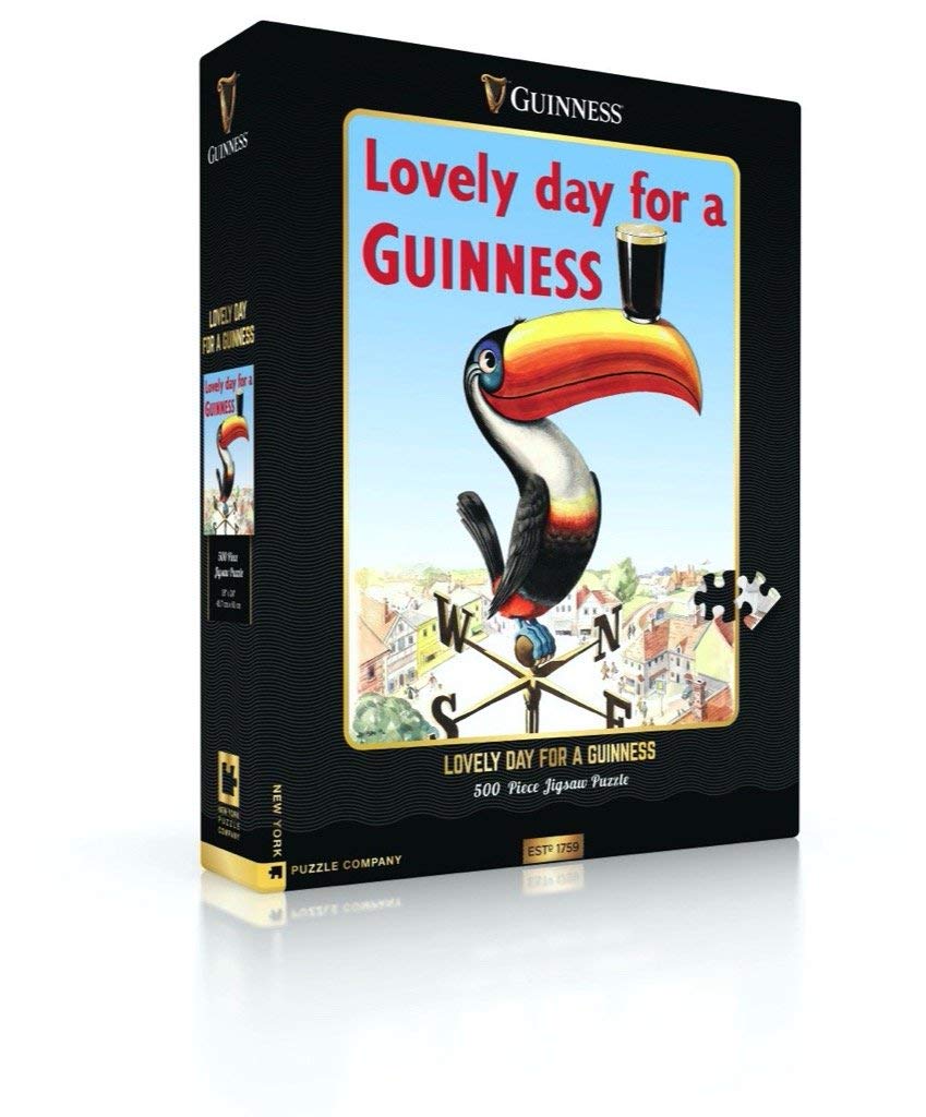 New York Puzzle Company - Guinness Lovely Day for a Guinness - 500 Piece Jigsaw Puzzle