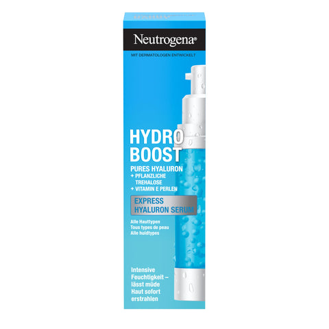 Neutrogena Hydro Boost Hyaluron Serum, Aqua Pearls with Vitamin E and Hyaluronic Acid, for Dry Skin, 30 ml