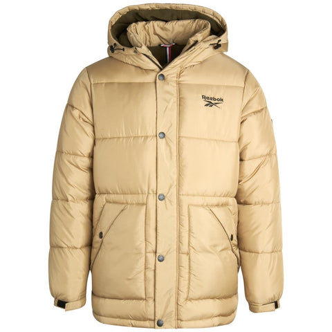 Reebok Men's Classic Heavyweight Puffer Jacket, Sand