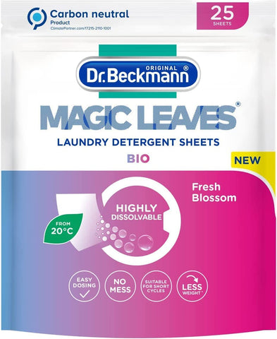 Dr. Beckmann MAGIC LEAVES Laundry Detergent Sheets BIO | 25 Sheets