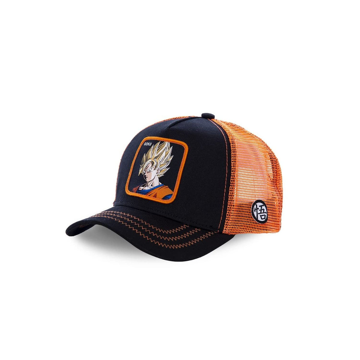 Capslab Goku Trucker Cap Dragon Ball Z Black/Orange - One-Size