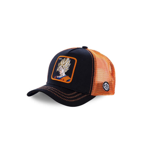 Capslab Goku Trucker Cap Dragon Ball Z Black/Orange - One-Size