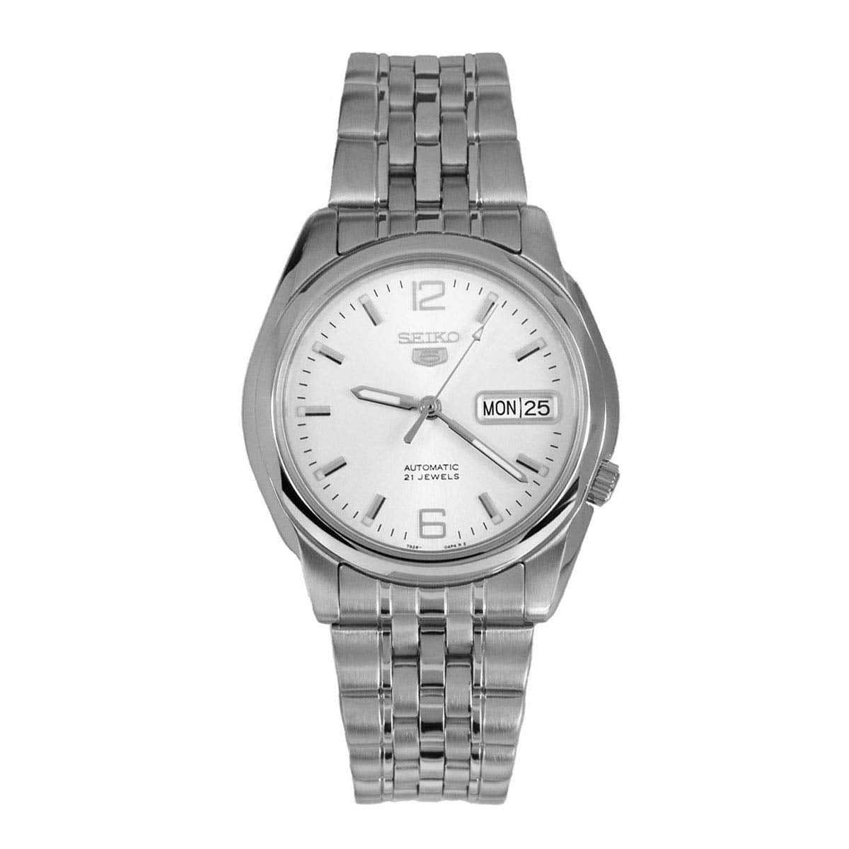 SEIKO Series 5 Automatic White Dial Men's Watch SNK385