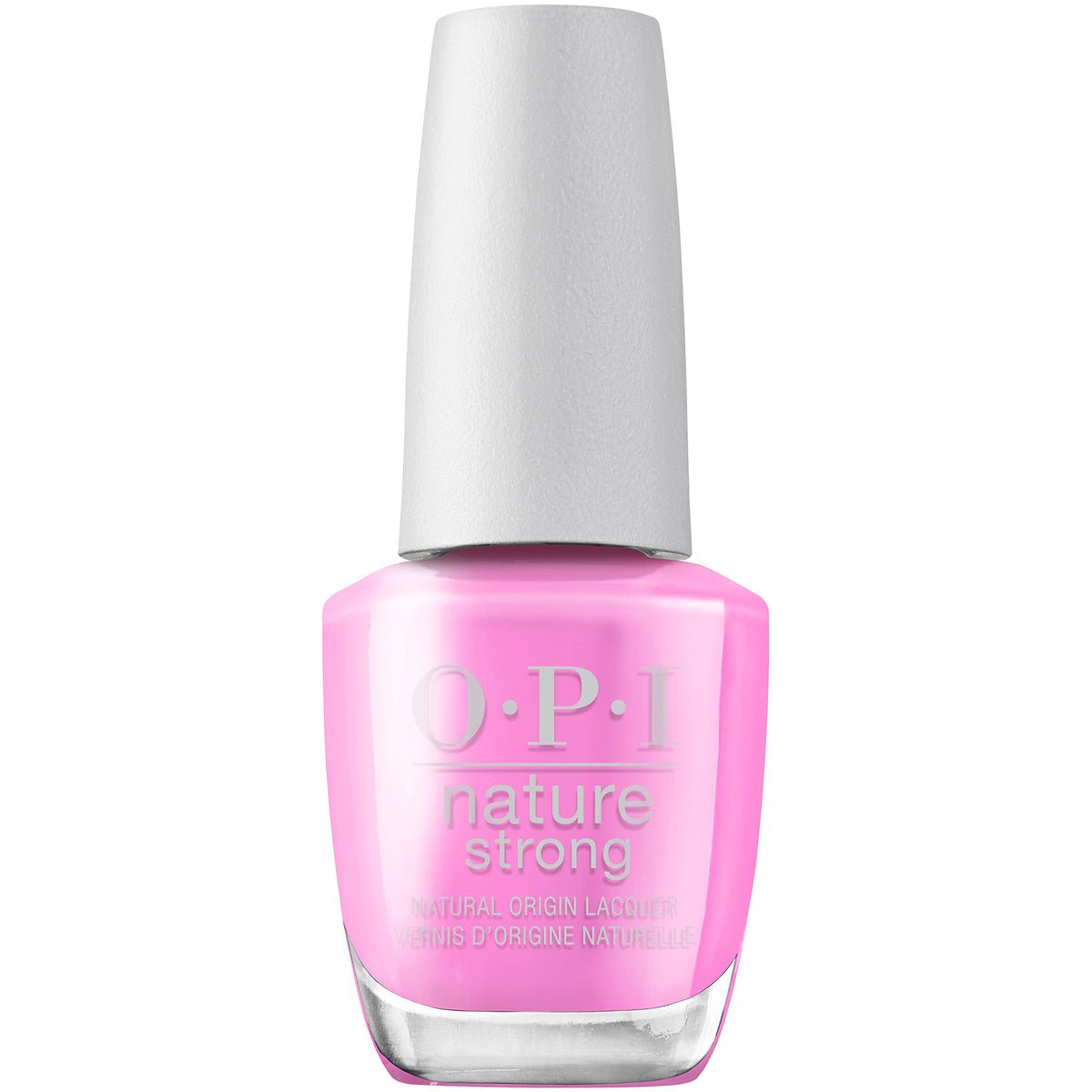 OPI Nature Strong Nail Polish | Quick Dry Vegan Nail Varnish with Long-Lasting Results | Made with Natural Ingredients | Pink Shades | Emflowered | 15 ml