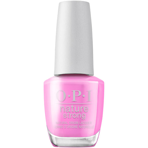 OPI Nature Strong Nail Polish | Quick Dry Vegan Nail Varnish with Long-Lasting Results | Made with Natural Ingredients | Pink Shades | Emflowered | 15 ml