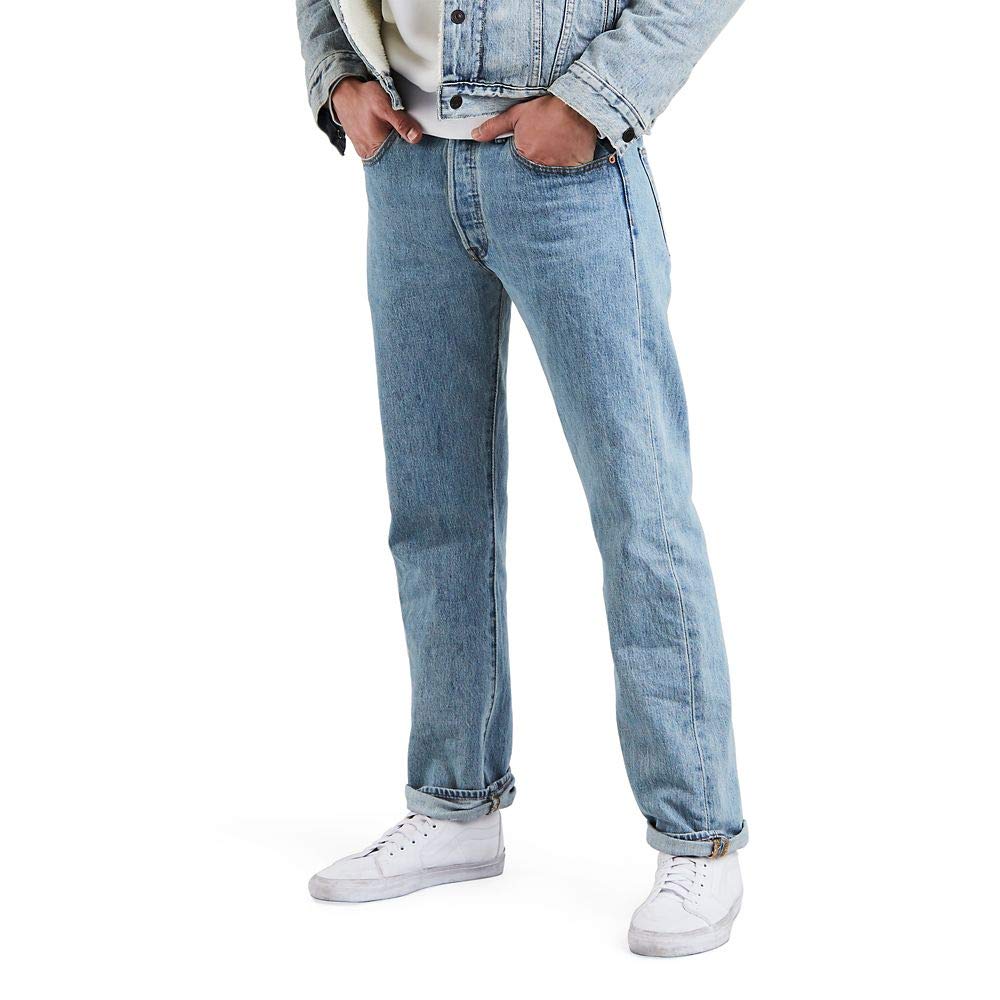 Levi's Men's 501 Original Fit Jeans (Also Available in Big & Tall), Light Stonewash, 29W x 30L
