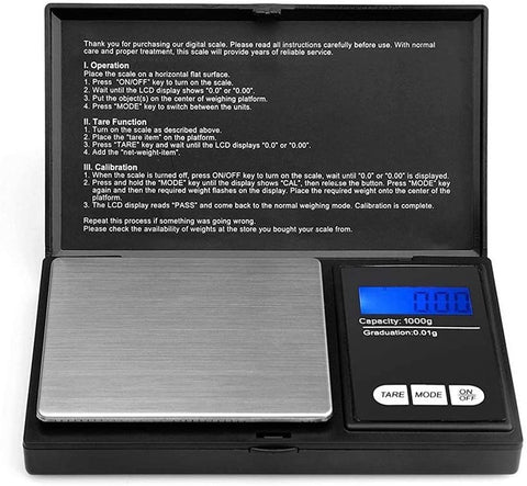 0.1g-1000g Digital Scales Kitchen Scales Digital Pocket Scales Portable Weighing Scales Food Scale Jewellery Scales Back-lit LCD Display Battery Multi-Functional Scale for Gold, Coffee