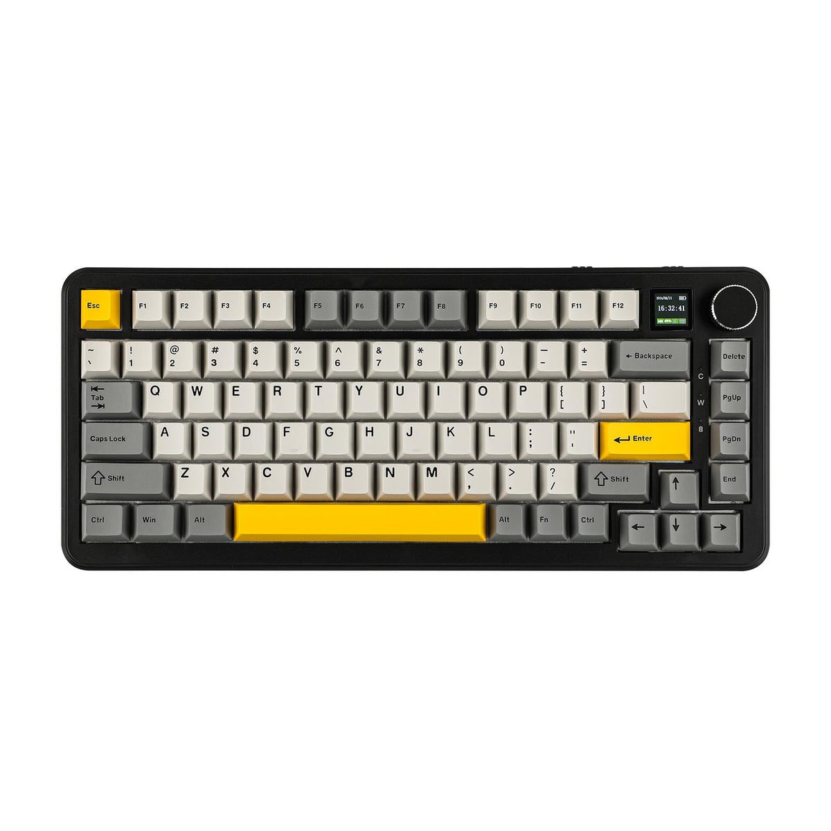 MechLands AK820 MAX HE Rapid Trigger Keyboard, Wired/Wireless Gaming Keyboard, Hall Effect Gasket Mechanical Keyboard, Adjustable Actuation, Magnetic Switches, RGB for Win/Mac (Black, Tri-Mode)