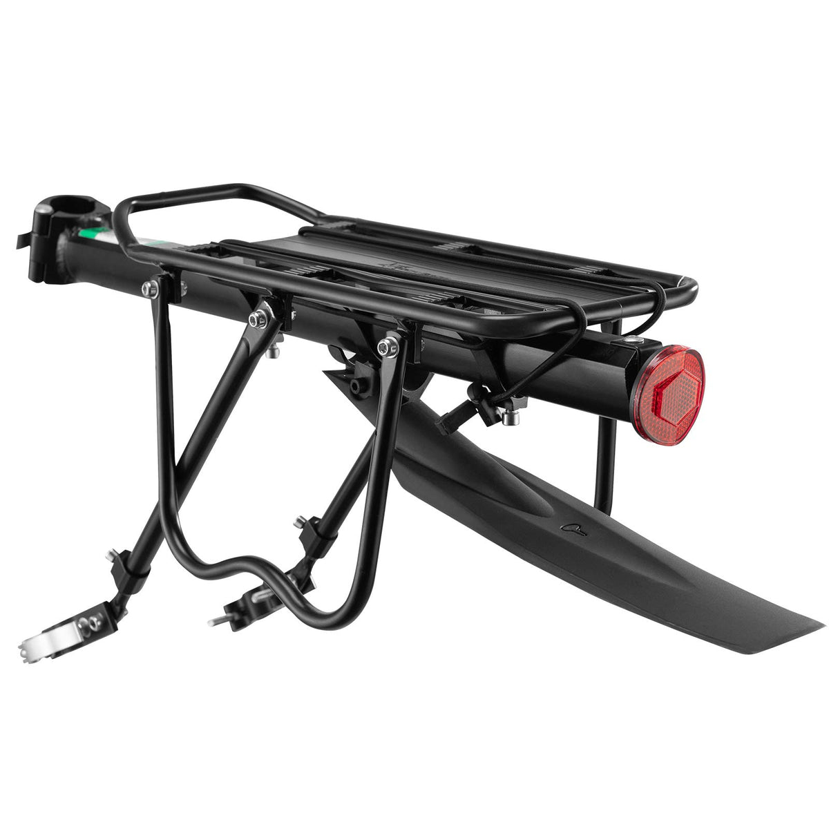ROCKBROS Bike Pannier Rack Rear Bike Rack Mountain Bike Rack Bicycle Rear Rack Carrier with Reflector Adjustable Bike Luggage Cargo Quick Release Cycling Seatpost Rack Black, 50KG Capacity, 24"-29"