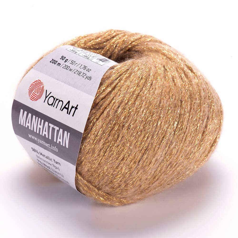 YARNART Manhattan - Glittery Knitting Yarn, Sparkle Yarn, Shiny Metallic Yarn, Wool Yarn, Acrylic Yarn, Fantasy Yarn, 1.76 Oz, 218.72 Yds (911)