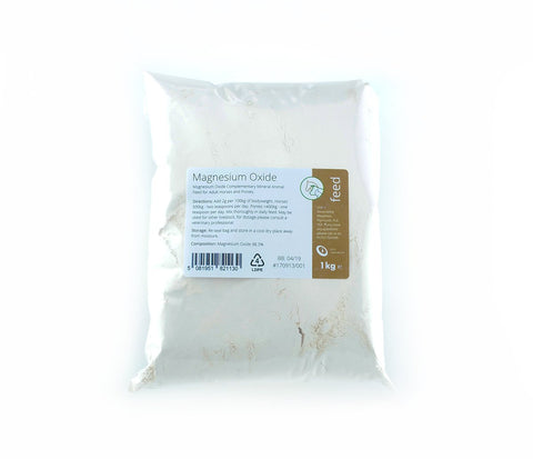 Magnesium Oxide Complementary Animal Feed Supplement 1kg - 98.3% Pure