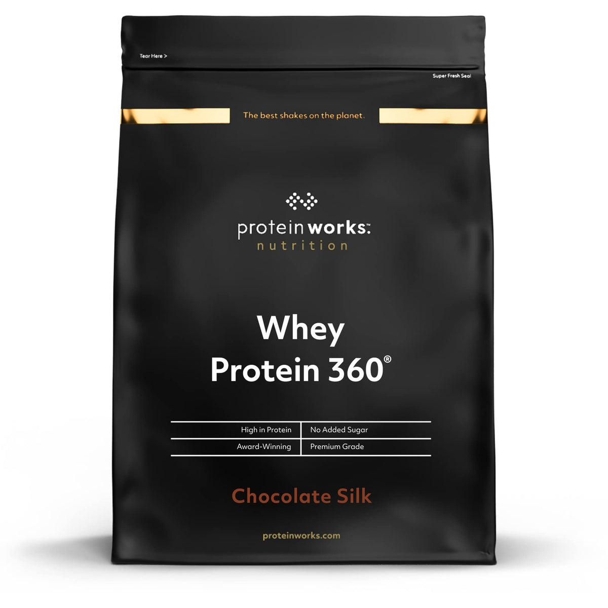 Protein Works - Whey Protein 360 | Premium Whey Shake | Whey Protein Powder Blend | No Added Sugar Protein Shake | 40 Servings | Chocolate Silk | 1.2kg