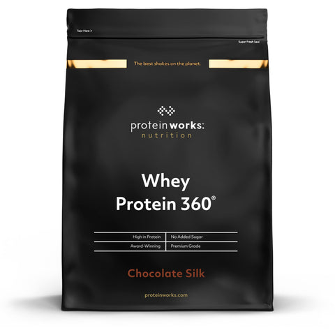 Protein Works - Whey Protein 360 | Premium Whey Shake | Whey Protein Powder Blend | No Added Sugar Protein Shake | 40 Servings | Chocolate Silk | 1.2kg