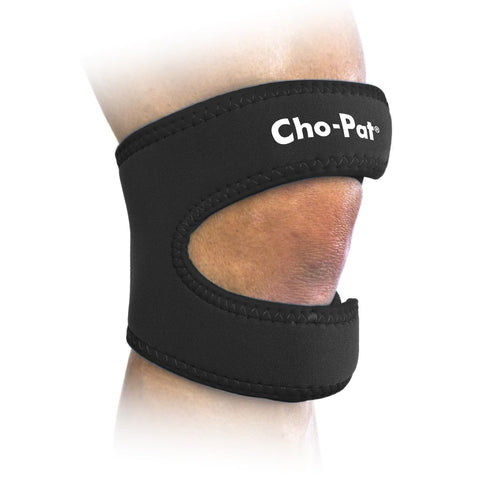 Cho-Pat Dual Action Double-Layer Adjustable Knee Strap, Full Mobility and Knee Pain Relief for Chondromalacia, Osgood Schlatterâ€™s, Tendonitis, and Meniscus Tears, Medium