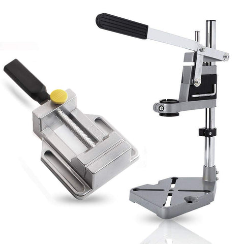 Plunge Power Drilling Stand Bench Pillar Pedestal CLAMP + Drill Press VICE