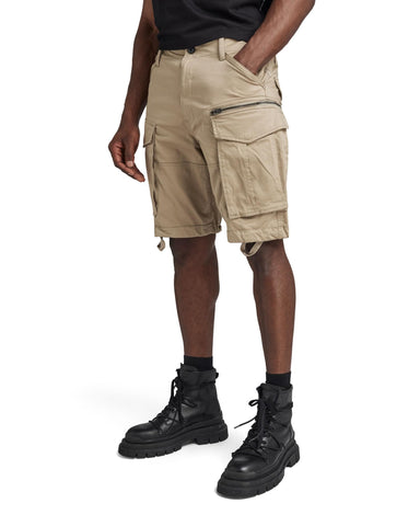 G-Star Raw Men's Rovic Zip 3D Relaxed Fit Cargo Short, Dune, 33W