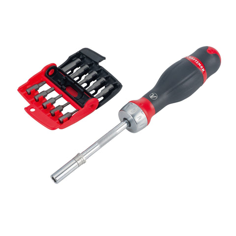 CRAFTSMAN V-SERIES Ratcheting Screwdriver Set with Assorted Multi-Bits, 18 Piece (CMHT68143V)