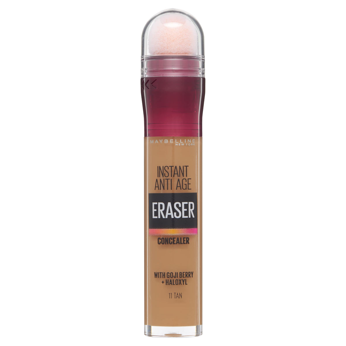 Maybelline Instant Anti Age Eraser Eye Concealer, Dark Circles and Blemish Concealer, Ultra Blendable Formula, 11 Tan