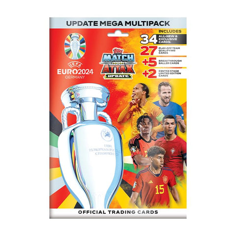 Topps Official Euro 2024 Match Attax - Update Mega Multipack (34 all new cards!)
