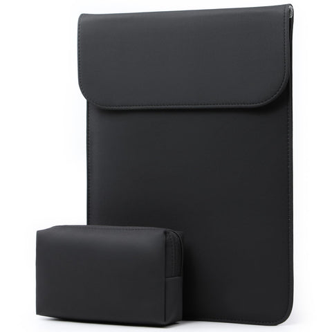 HYZUO 15-16 Inch Laptop Sleeve Case for MacBook Pro 16 M3/M2/M1 A2991 A2780 A2485 A2141 2024-2019, MacBook Pro 15 2015-2012, XPS 15, with Pouch, Black