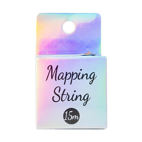 Black White Eyebrow Mapping String, Pre-inked Eyebrow Thread Liners, Tattoo Thread Eyebrow Marker Marking Line for Eyebow Make Up Thread Positioning Eyebrow Measuring Tool for Marking Symmetrical Eyebrows