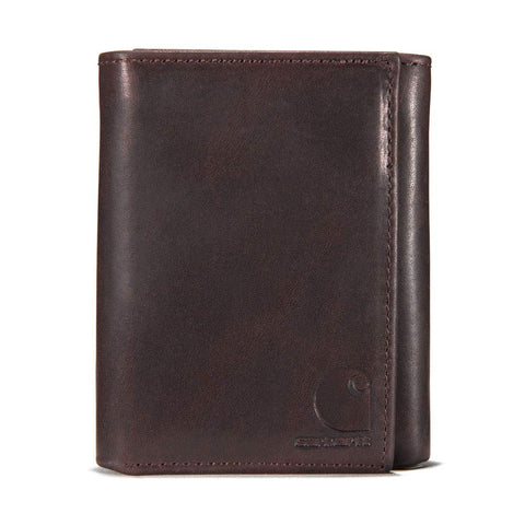 Carhartt B0000219 OIL TAN LEATHER TRIFOLD WALLET
