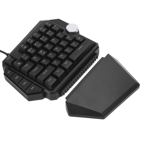 CCYLEZ RGB Backlight Mechanical Keyboard,44 Keys One Handed Keyboard,Gaming Keyboard for PC Computer Peripherals